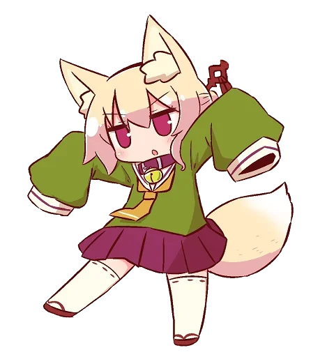 Эмодзи Kemomimi-chan