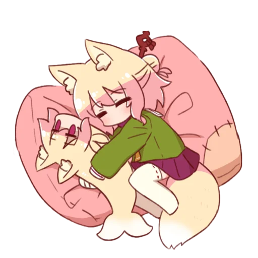 Эмодзи kemomimi-chan