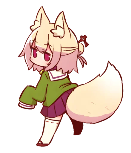 Эмодзи kemomimi-chan