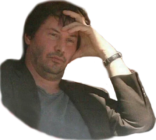 Эмодзи Киану такой лапочка