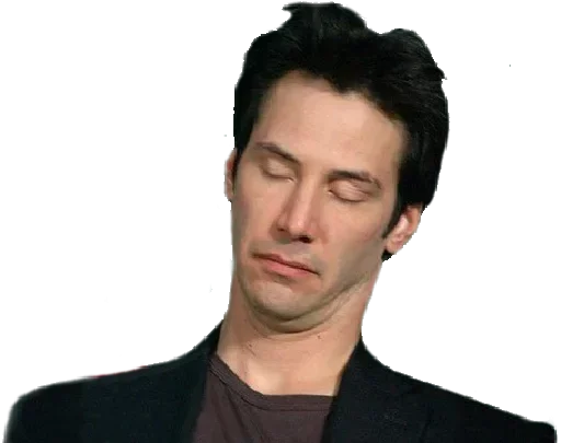 Эмодзи Киану такой лапочка