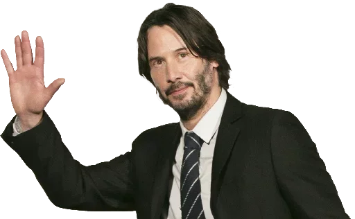 Эмодзи Киану такой лапочка