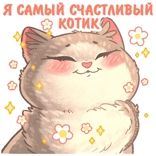 Эмодзи летние котики