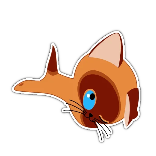 Эмодзи Котенок по имени Гав