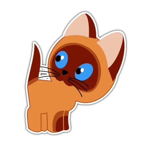 Эмодзи Котенок по имени Гав