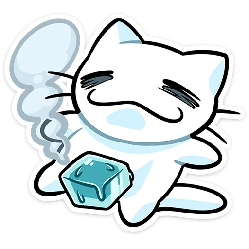 Эмодзи Кисятки на отдыхе