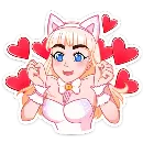 Эмодзи Кошечка Каталина