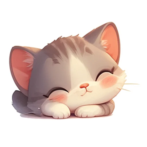 Эмодзи Котенок Луни