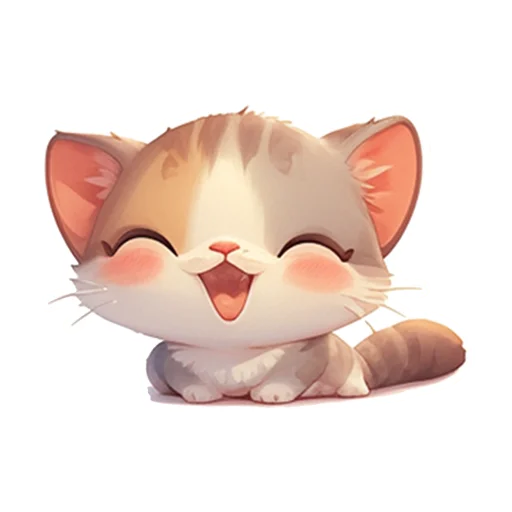 Эмодзи Котенок Луни