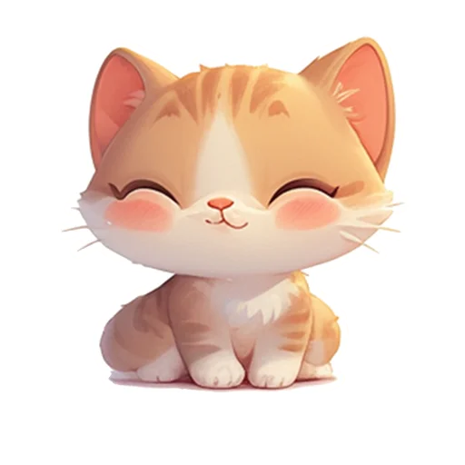 Эмодзи Котенок Луни