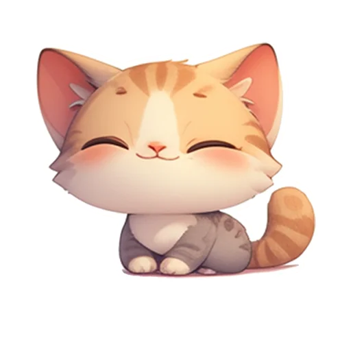 Эмодзи Котенок Луни