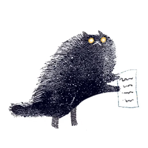 Эмодзи Кот Черныш