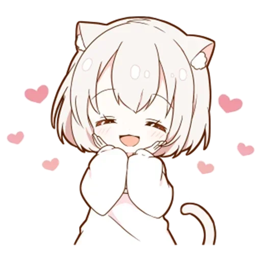 Эмодзи Котя тян