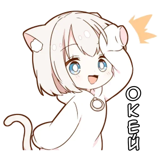 Эмодзи Котя тян
