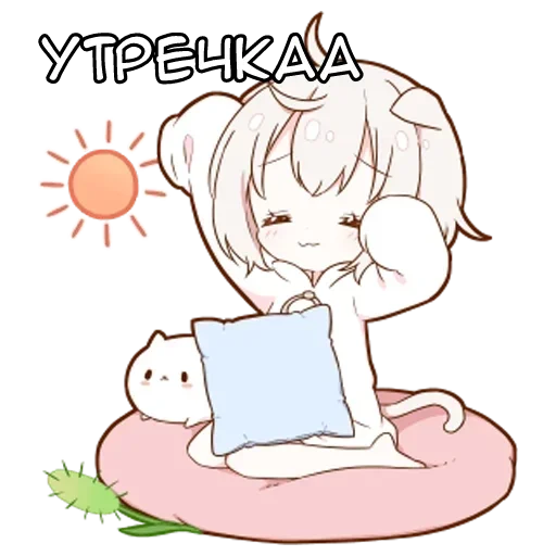 Эмодзи Котя тян