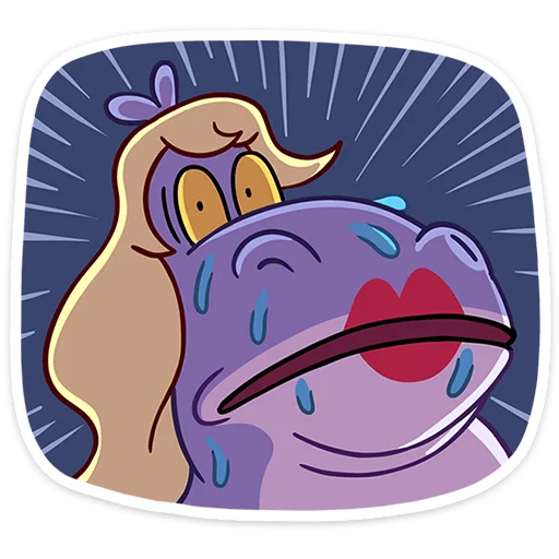 Эмодзи Бегемотиха Лариска