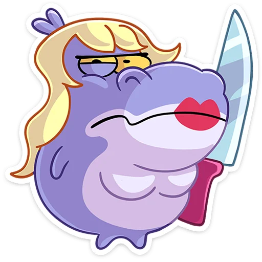 Эмодзи Бегемотиха Лариска