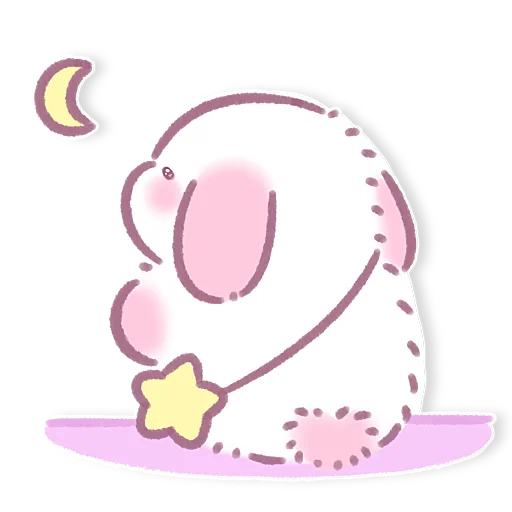 Эмодзи Lazy Bunny