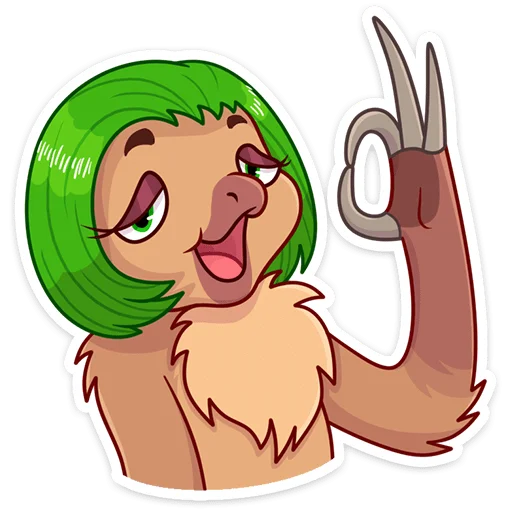 Эмодзи Ленивица Леночка