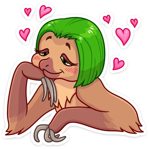 Эмодзи Ленивица Леночка