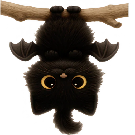 Эмодзи Черный летучик