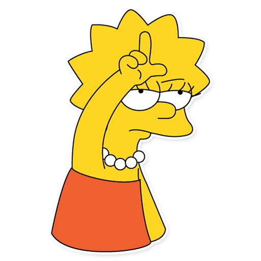 Эмодзи Lisa Simpson