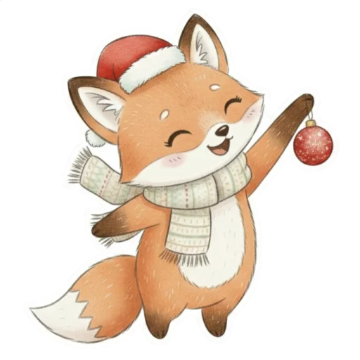 Эмодзи лисенок