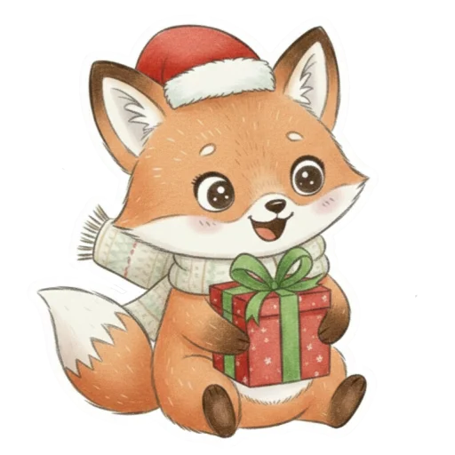 Эмодзи лисенок