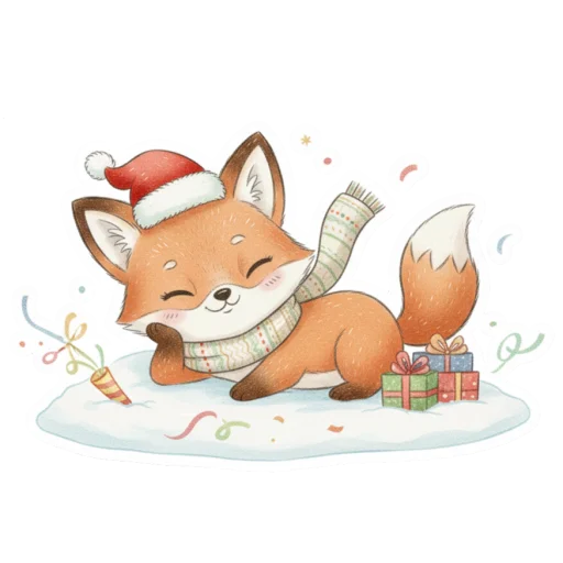 Эмодзи лисенок