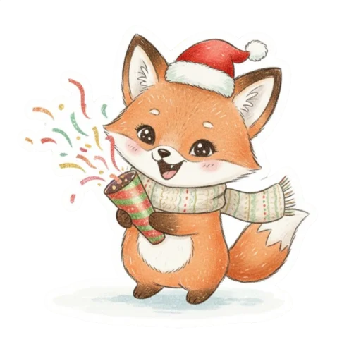 Эмодзи лисенок