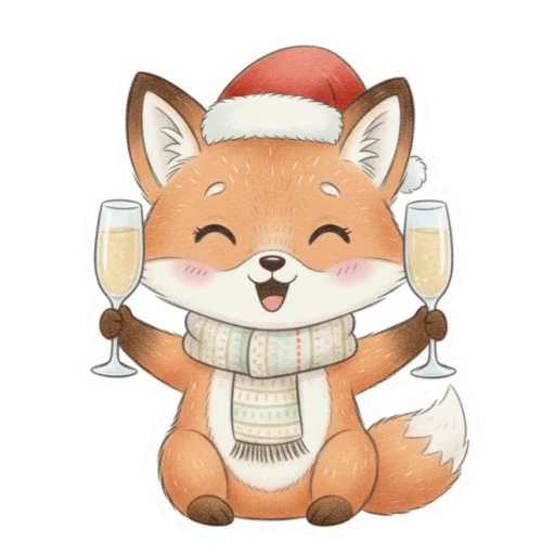 Эмодзи лисенок