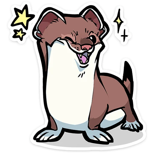 Эмодзи Горностайчик Гера