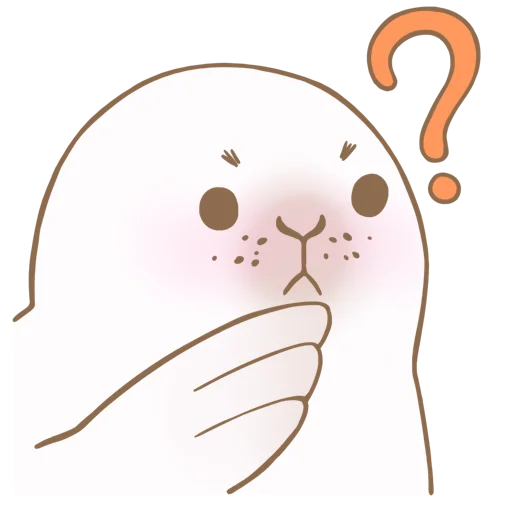 Эмодзи Little white seal
