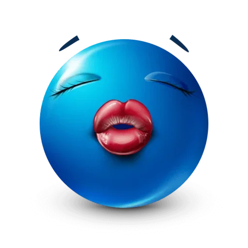 Эмодзи Blue faces