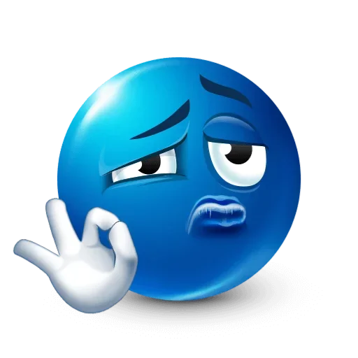 Эмодзи Blue faces