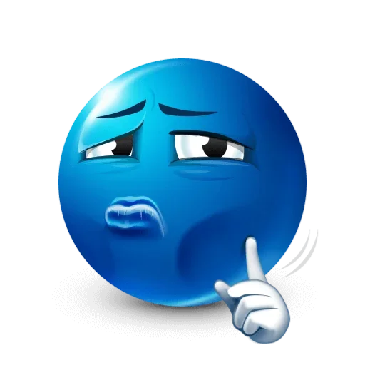 Эмодзи Blue faces