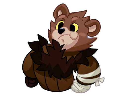 Эмодзи Медвежутка без надписей