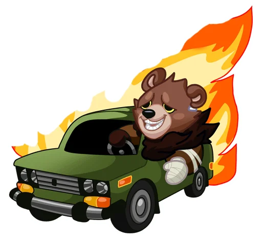 Эмодзи Медвежутка без надписей