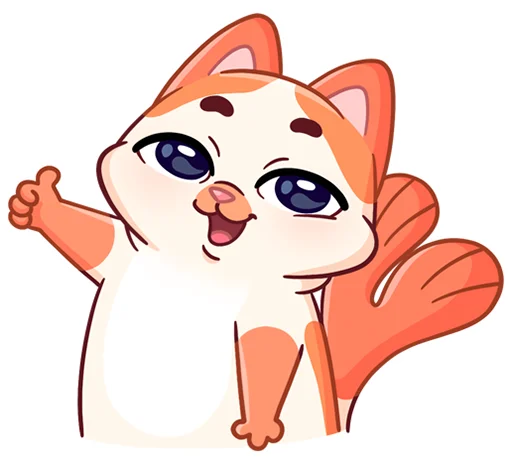 Эмодзи Миу-Мяу без надписей