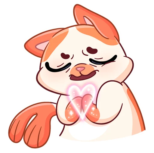 Эмодзи Миу-Мяу без надписей