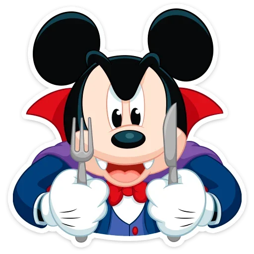 Эмодзи Вампир Микки