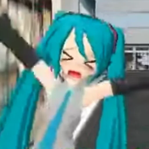 Эмодзи Old MMD Miku