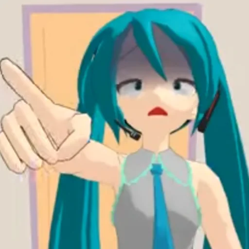 Эмодзи Old MMD Miku