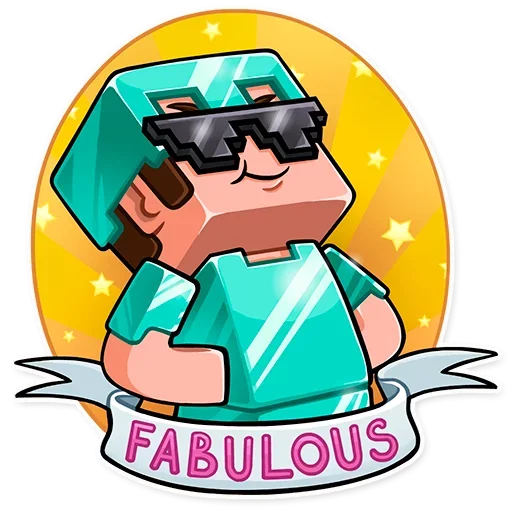 Эмодзи Minecraft Stickers