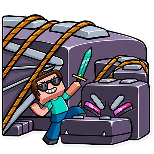 Эмодзи Minecraft Stickers