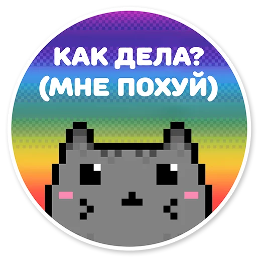 Эмодзи misanthropic cat