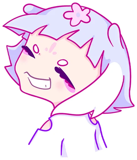 Эмодзи Мизу без надписей