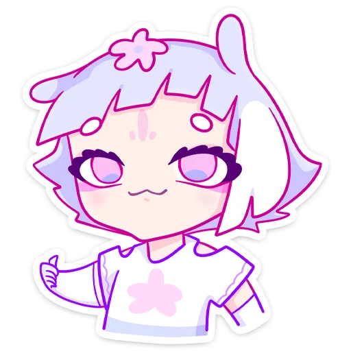 Эмодзи Мизу без надписей