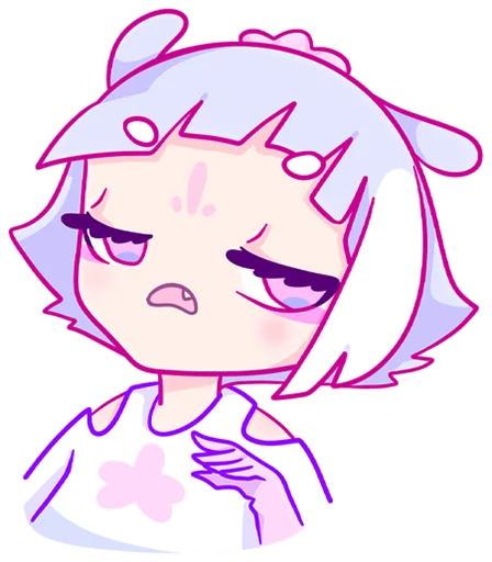 Эмодзи Мизу без надписей