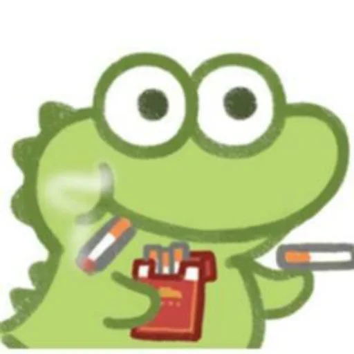 Эмодзи Cute Crocodile